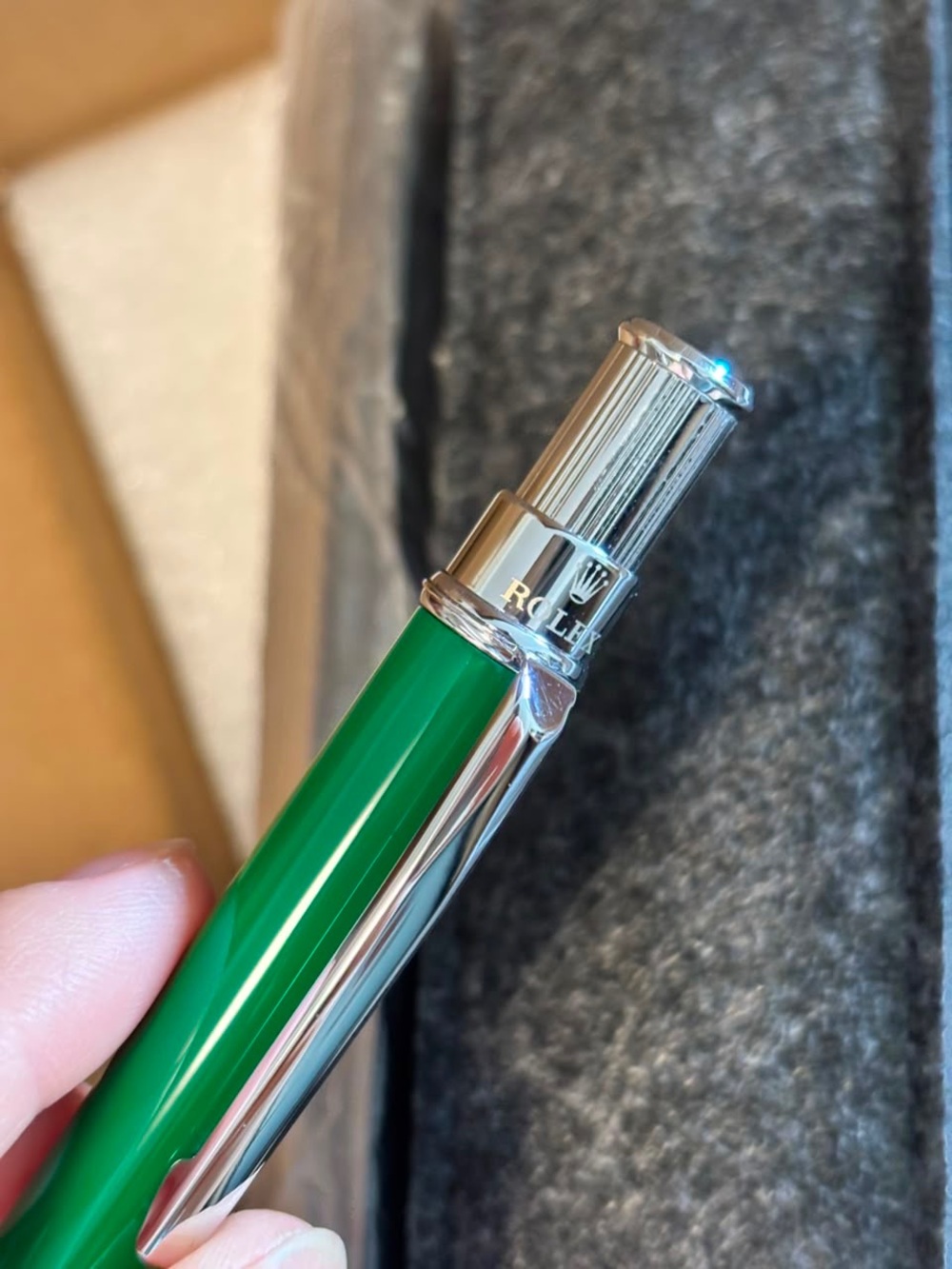 Authentic Rolex Green ballpoint pen